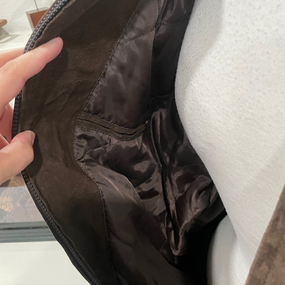 Vintage Cleveland Browns Suede Bomber Jacket – NFL – XL - Picture 7 of 7